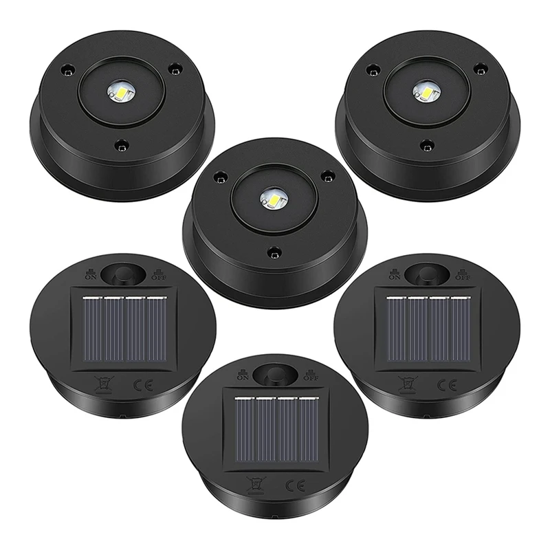 6 Stück Solar leuchten Ersatz Top 7 Lumen Solar Laterne Teile LED Solar panel Laterne Deckel Lichter für den Außenbereich hängen Image