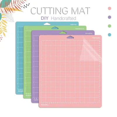 3/4 Stück 12 x 12 Zoll tragbare Ersatz-Cameo-Silhouette-Schneidematte für Cricut-Klebstoff-PVC-Schneidematten zum Basteln und Nähen
