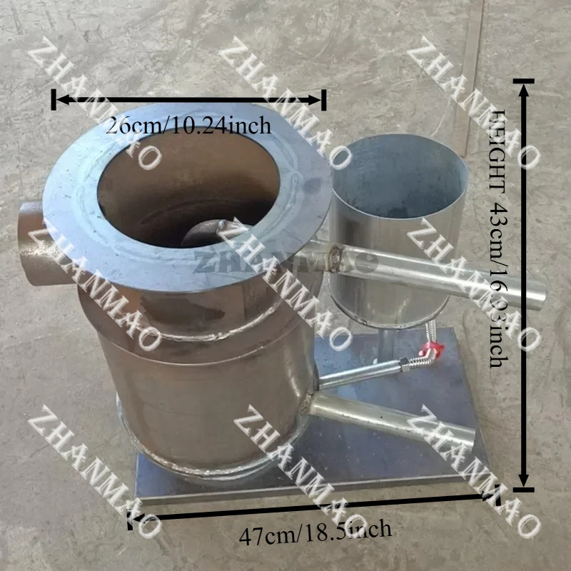 Heißluftkocher Doppelschichtiger Verdampfungsofen für warme Luftabfälle Doppelschichtiger Heiz- und Erwärmungsschneller Abfälleölheizofen Image