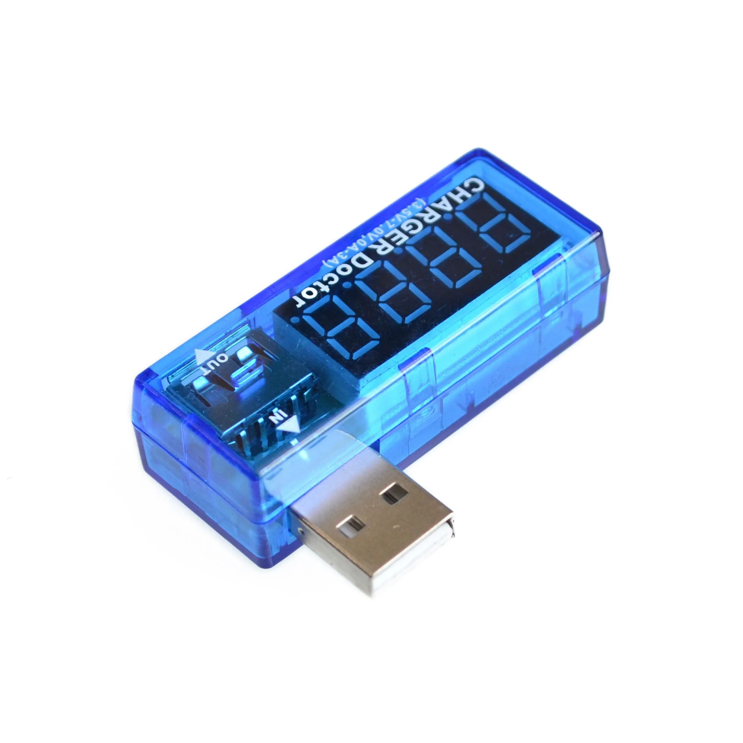 Digital USB Mobile Power Ladestrom Spannungsprüfer Messgerät Mini USB Ladegerät Arzt Voltmeter Amperemeter Image