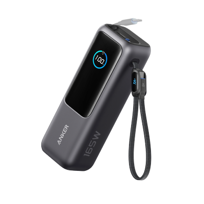 Anker Powerbank (25K, 165W, Integriertes + einziehbares Kabel) Image