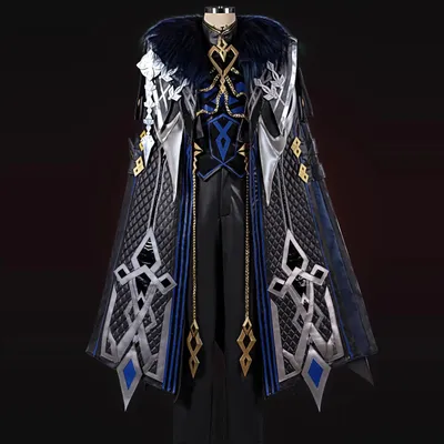 Genshin Impact The Captain II Capitano Cosplay Kostüm Hut Umhang Komplettset Image