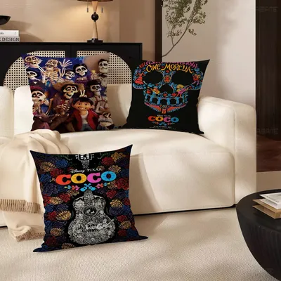 Coco Anime Kissenbezug Sofakissenbezug Home Room Dekoration Kinder Geschenk Image