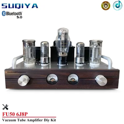Fu50 Vakuum Rohr Verstärker Kit Diy High Power 8w * 2 Bluetooth 5,0 HIFI Klasse A Audio Verstärker Image