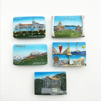 Asien Armenien Touristen Souvenir Handwerk Kühlschrank Magnete Kühlschrank Magnet Touristen Image