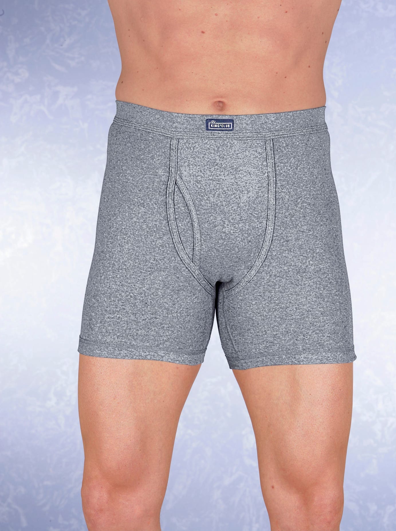 Slip KINGS CLUB, Herren, Gr. 12, grau (grau, meliert), 100% Baumwolle, Unterhosen Image
