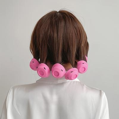 TEMU 10pcs Hair Curlers Set, Hair Rollers For All Hair Types - Styling And Curling Tools For Normal Hair Image