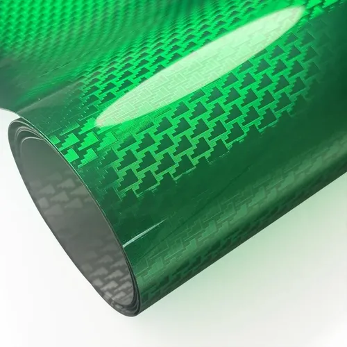 Autocollant en vinyle plaqué motif d'avion vert brillant, Film en Fiber de carbone pour emballer de voiture, autocollants de couleur de réglage de voiture, autocollant adhésif