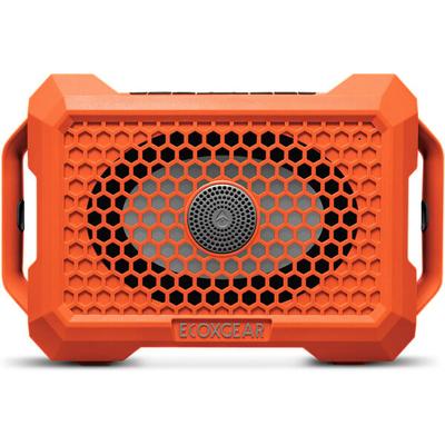 Ecoxgear The Defender Bluetooth Speaker, Orange Waterproof, LED Lights, EcoCast