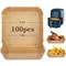 100 pz Friggitrice Ad Aria Forno Carta Usa E Getta Antiaderente Airfryer Carte Da Forno Rotonde Friggitrice Ad Aria Fodere di Carta Accessori Da Cucina di Carta