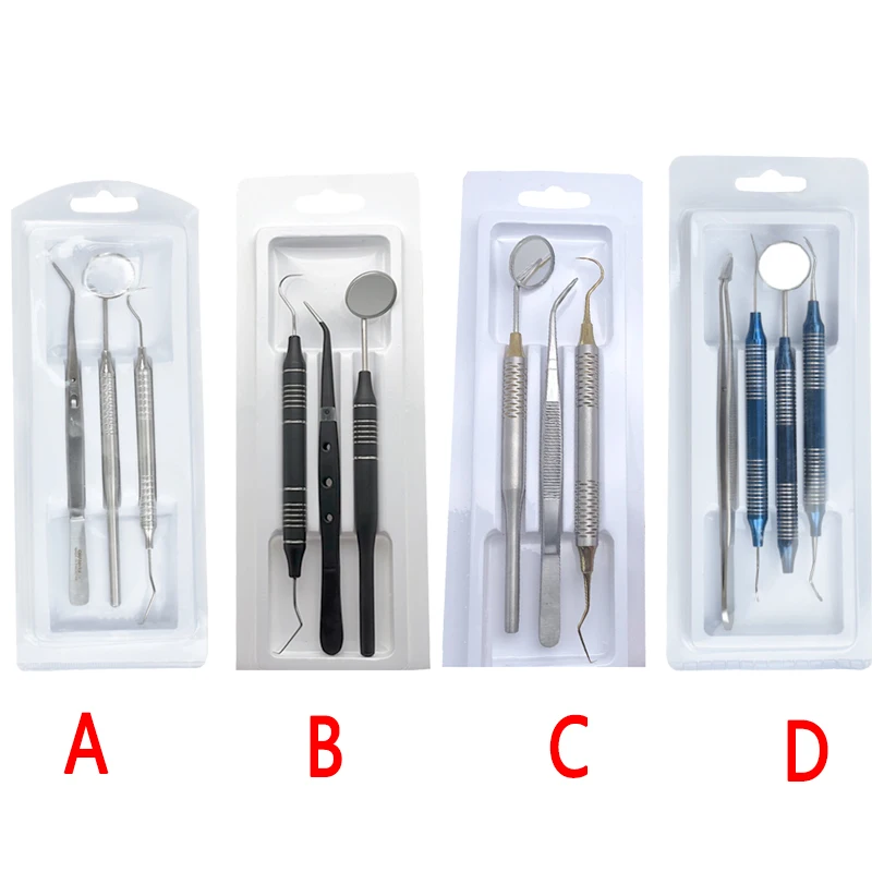 Dental Oral Reinigung Kit Schaber Spiegel Scaler Set Plaque Entferner Edelstahl Pflege Hohe Temperatur Zahnarzt Mundpflege Werkzeuge Image