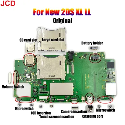 Jcd 1 stücke für neue 2ds xl ll host wartungs zubehör neue zweite volumen schalter lcd reihe Image