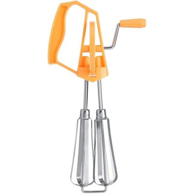 Memkey - Handmixer, manueller Schneebesen aus Edelstahl, rotierender Küchenmixer, Backwerkzeug für Image