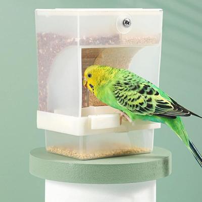 Aougo - Automatischer Vogelfutterspender, Futterspender für Haustiere, transparent, großes Image
