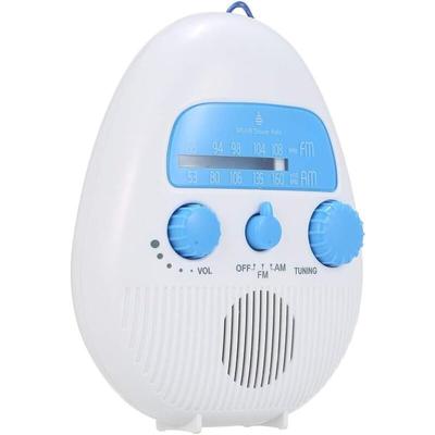 Tragbares Badezimmer-Duschradio, wasserdichtes Mini-Duschradio, Badewannenradio, batteriebetrieben,