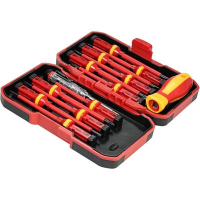 Aougo - Elektriker-Schraubendreher-Set, 13-teilig, isoliertes 1000-V-Schraubendreher-Set mit Image