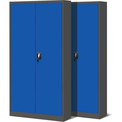 2er Set Aktenschrank C001H Büroschrank Metallschrank Stahlschrank Werkzeugschrank Stahlblech Image