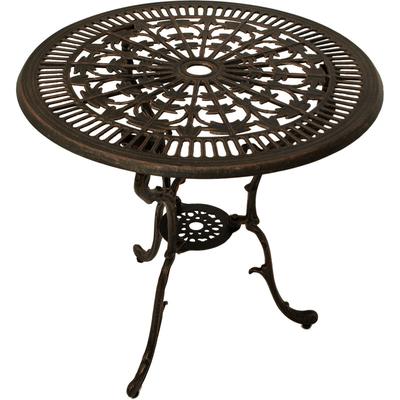Tisch Jugendstil 70cm rund, Aluguss bronze antik Image