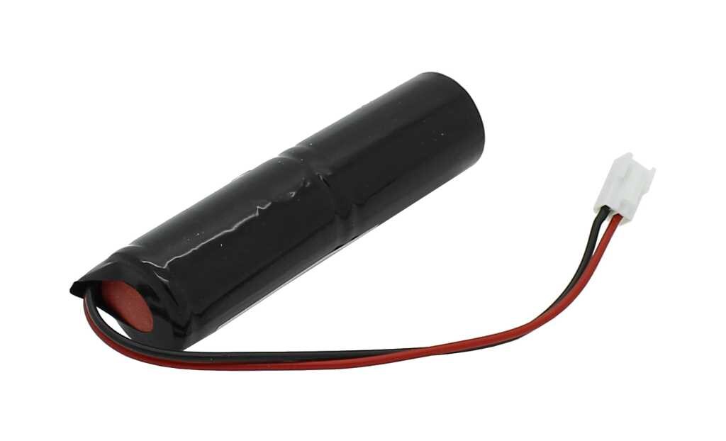 AccuCell Notleuchtenakku NiMH 2,4V 4000mAh L1x2 Baby C mit 150mm Kabel 0,75mm² und Stecker ersetzt Zumtobel 04923309 Image