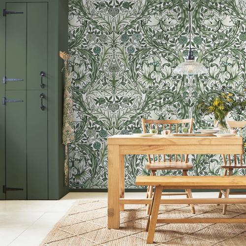 William Morris At Home - Papier peint panoramique William Morris African Marigold Green 400 x 250cm