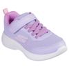Sneaker SKECHERS "SELECTORS", Kinder, Gr. 27, lila (lavendel), Textil, Lederimitat, sportlich, Schuhe, Slip-On Sneaker mit Klettverschluss, Größenschablone zum Download
