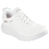 Slip-On Sneaker SKECHERS "BOBS SQUAD CHAOS-CURRENT MUSE", Damen, Gr. 35, weiß (sanftes weiß), Textil, casual, Schuhe, Slipper, Freizeitschuh in veganer Verarbeitung, Topseller
