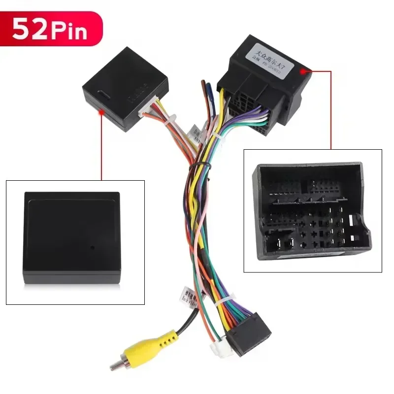 40PIN/52PIN/ISO Stecker für Volkswagen Golf 5/6/Polo/Passat/Jetta/Tiguan/Touran Skoda Auto Radio Player Kabelbaum CANBUS BOX Image