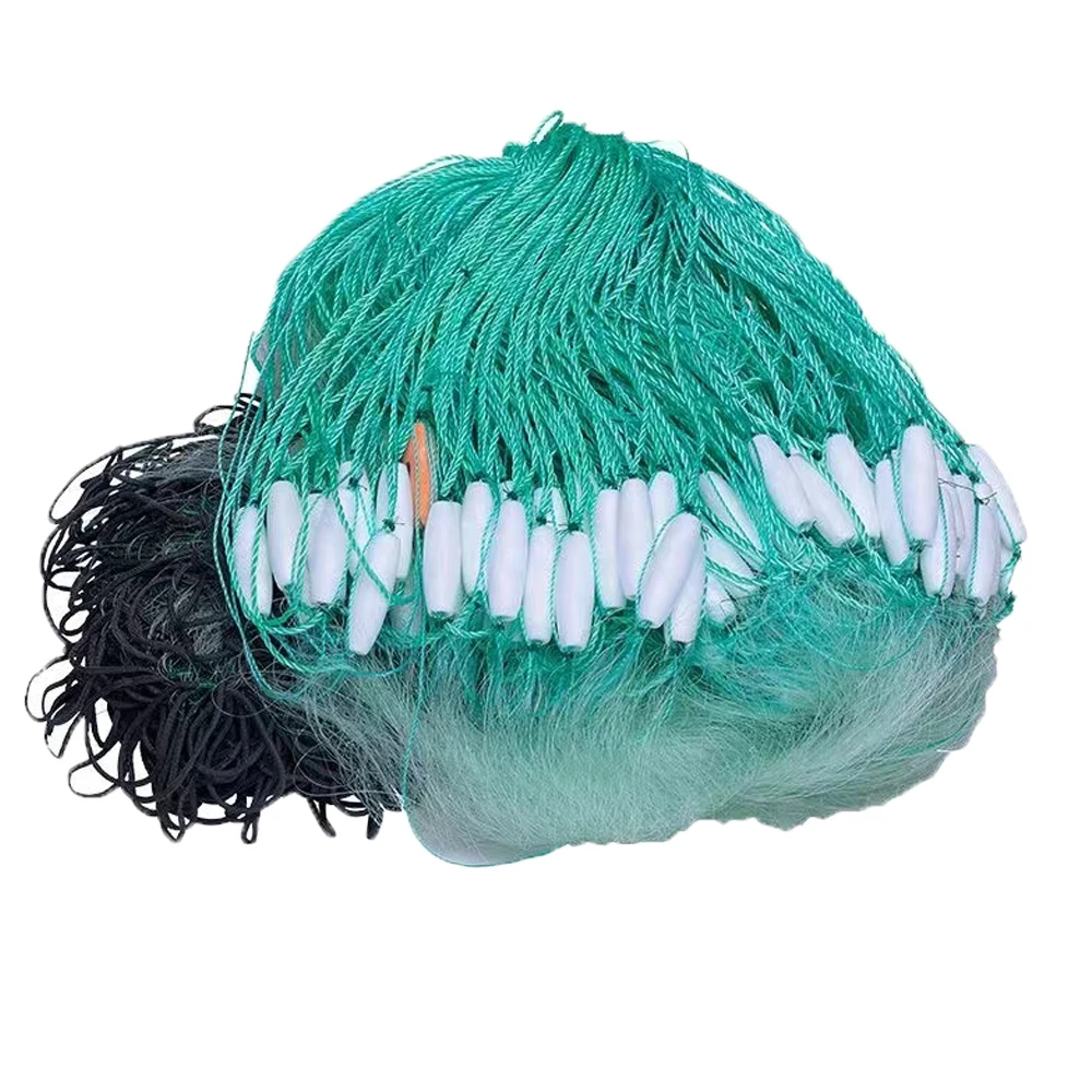 POUI COME DERAM Monofilament-Nylon-Süßwasser-Fischernetz, hochdichte Boje, dreilagiges Kiemennetz, Länge 75 m, Netz 40 mm–80 mm Image
