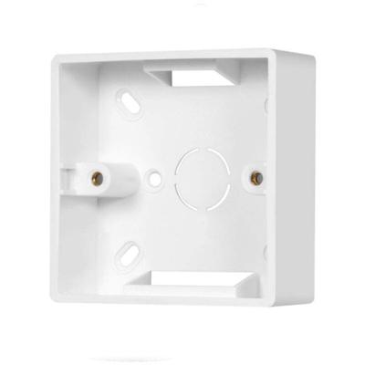 Shining House - 6-Typ-Anschlussdose, Aufputz-Frontplatte, Einzelsteckdose, 86 x 86 x 34 mm, weiße Image