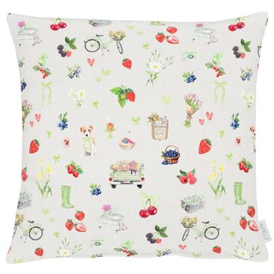 Kissenhülle APELT "6724", bunt (grün, bunt), B:49cm L:49cm, Polyester, Baumwolle, Obermaterial: 75% Polyester, 25% Baumwolle, Kissenbezüge Image