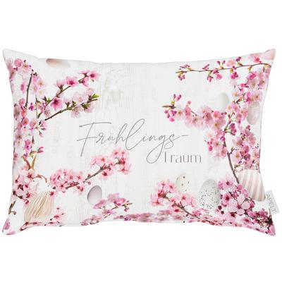 Dekokissen APELT "6714", weiß (rosa, grau, weiß, bedruckt), B:33cm H:5cm L:45cm, Polyester, Baumwolle, Dekokissen_Sitzkissen_Kissenhüllen Image