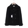 pier one Herren Jacke, Gr. 52, schwarz, Synthetik, Wolle, Viskose