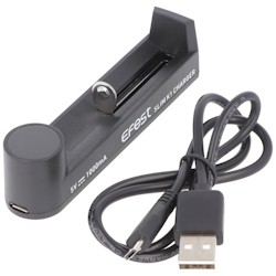 Schnell-Ladegerät Efest SLIM K1 für Li-Ionen Akku 18650 21700, lädt max. Länge 72mm Image