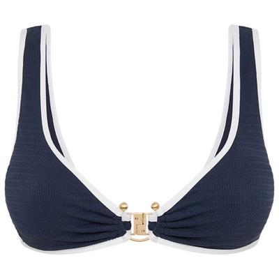 Seafolly - Women's Beach Bound Ring Front Tank - Bikini-Top Gr 38 blau Image