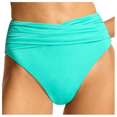 Seafolly - Women's Collective High Waist Wrap Front Pant - Bikini-Bottom Gr 44 türkis Image