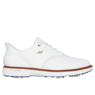 Skechers Men's Slip-ins: GO GOLF Prestige Shoes | Size 9.0 Extra Wide | White | Leather/Synthetic/Textile | Arch Fit