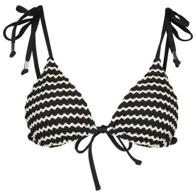 Seafolly - Women's Mesh Effect Slide Tri - Bikini-Top Gr 34 schwarz Image
