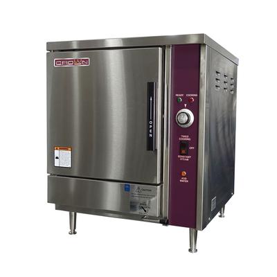 Crown Steam EPX-3 3 Pan Convection Commercial Steamer - Countertop, 208v/3ph, Stainless Steel