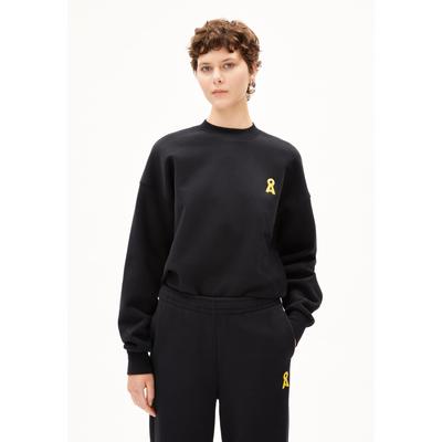 ICONIC Å ALIZAA - Frauen Oversized Fit Sweatshirt - schwarz (Größe: M)