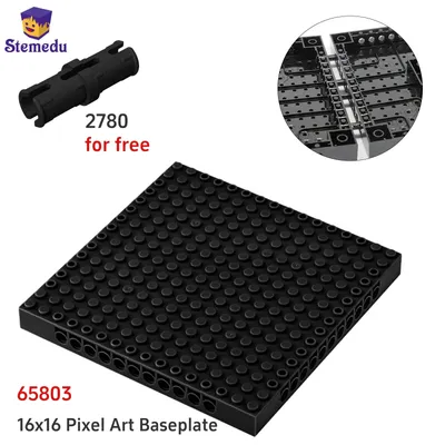 Pixel Art Baustein-Bodenplatte 65803, Ziegel 16 x 16 Grundplatte 98138 2780, kleine Partikel, teilweise kompatibel, Leduo-Spielzeug, Geschenk Image