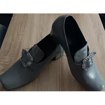 Vintage 18. mittelalterliche Renaissance Cosplay Gehrock Schuhe Edle Herren Damen High Heels Mmarie Antoinette Halloween Fancy Party Schuh Image