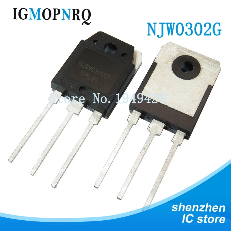 4 Stück (2 Stück NJW0281G + 2 Stück NJW0302G) NJW0281 NJW0302 Hochtransistor 100 % neu Image