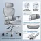 Adjustable Ergonomic Chair with Lumbar Support, Comfortable Gaming Chair for Home and Office,