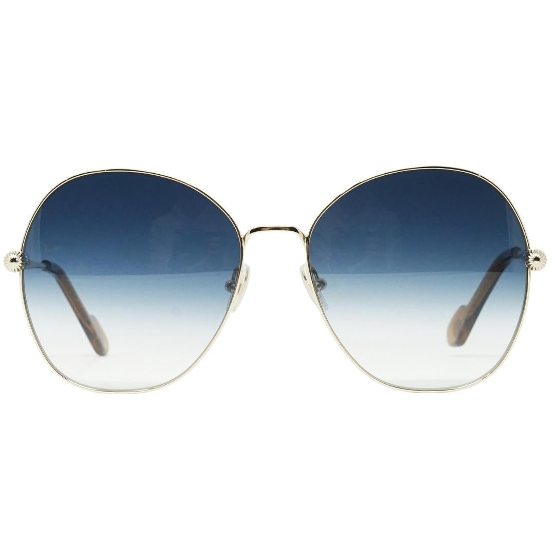 Lanvin Gradient Blue Lens Gold Sonnenbrille Image