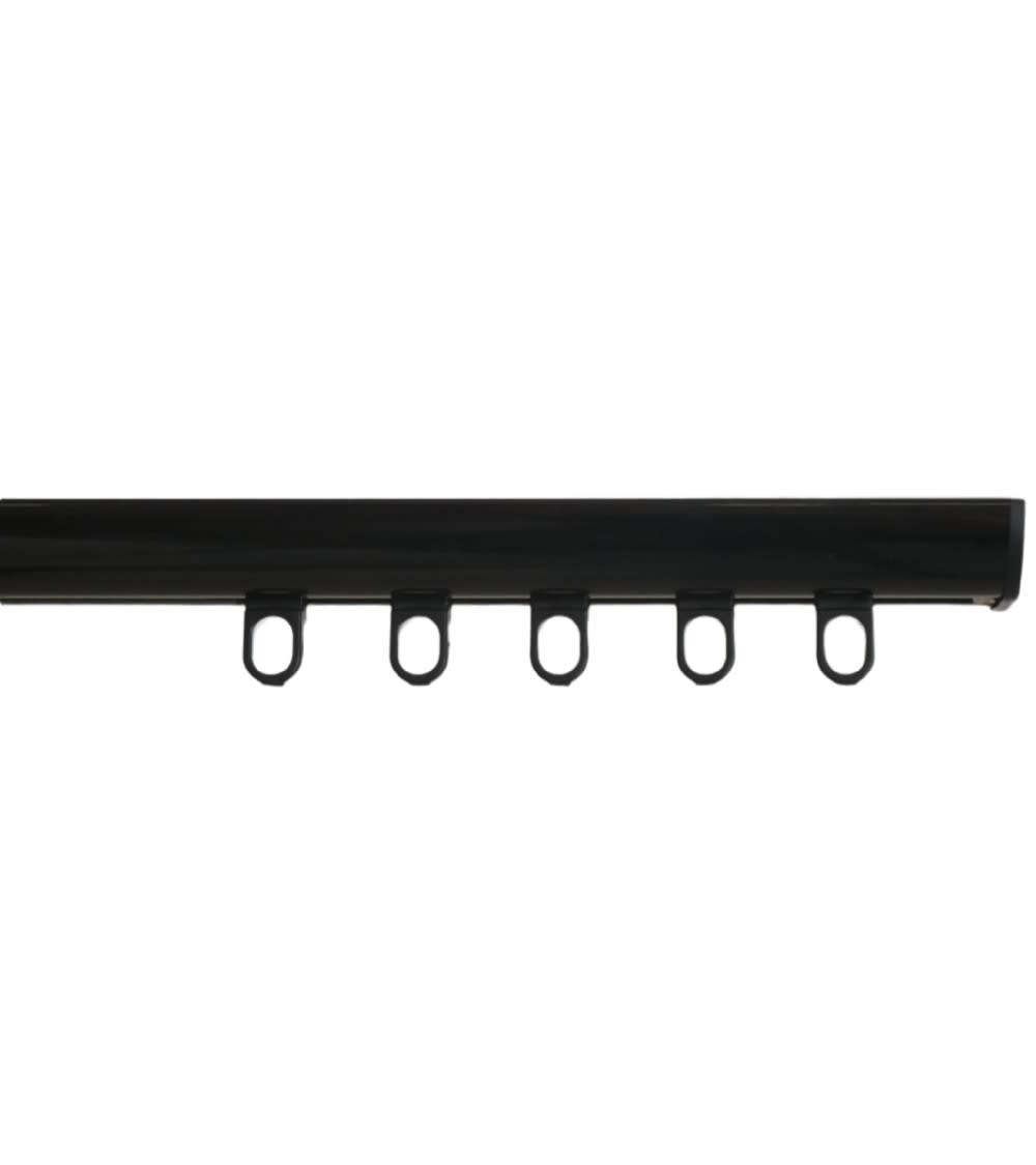 Tringle rail pour rideau L.4 m - Noir