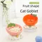 Factory direct fruit cat bowl ceramic cute cat basin pet supplies pet bowl cat bowl dog bowl cat