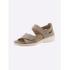Sandale CLASSIC, Damen, Gr. 38, grau (taupe), Nubukleder, Schuhe