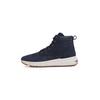 Schnürboots TOMMY HILFIGER "LIGHT HILIFIGER NBK HYBRID BOOT", Herren, Gr. 42, blau (dunkelblau), Leder, Lederimitat, sportlich, Schuhe, Freizeitschuh, Boots, Schnürschuh mit gepolstertem Schaftrand