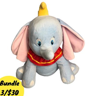 Disney Toys | Disney Large Plush Dumbo Stuffed Animal Disney Baby Stuffed Doll Toys Plush Doll | Color: Blue | Size: Osg