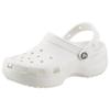 Clog CROCS "Classic Platform Clog W", Damen, Gr. 37, weiß, Croslite, unifarben, modisch, Schuhe, Plateau, Sommerschuh, Schlappen, Hausschuh, trendige Plateausohle
